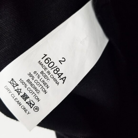 Kate Spade Linen Blend Twill Black Jumpsuit Size 2 Double Breasted Button $328 - Picture 8 of 16